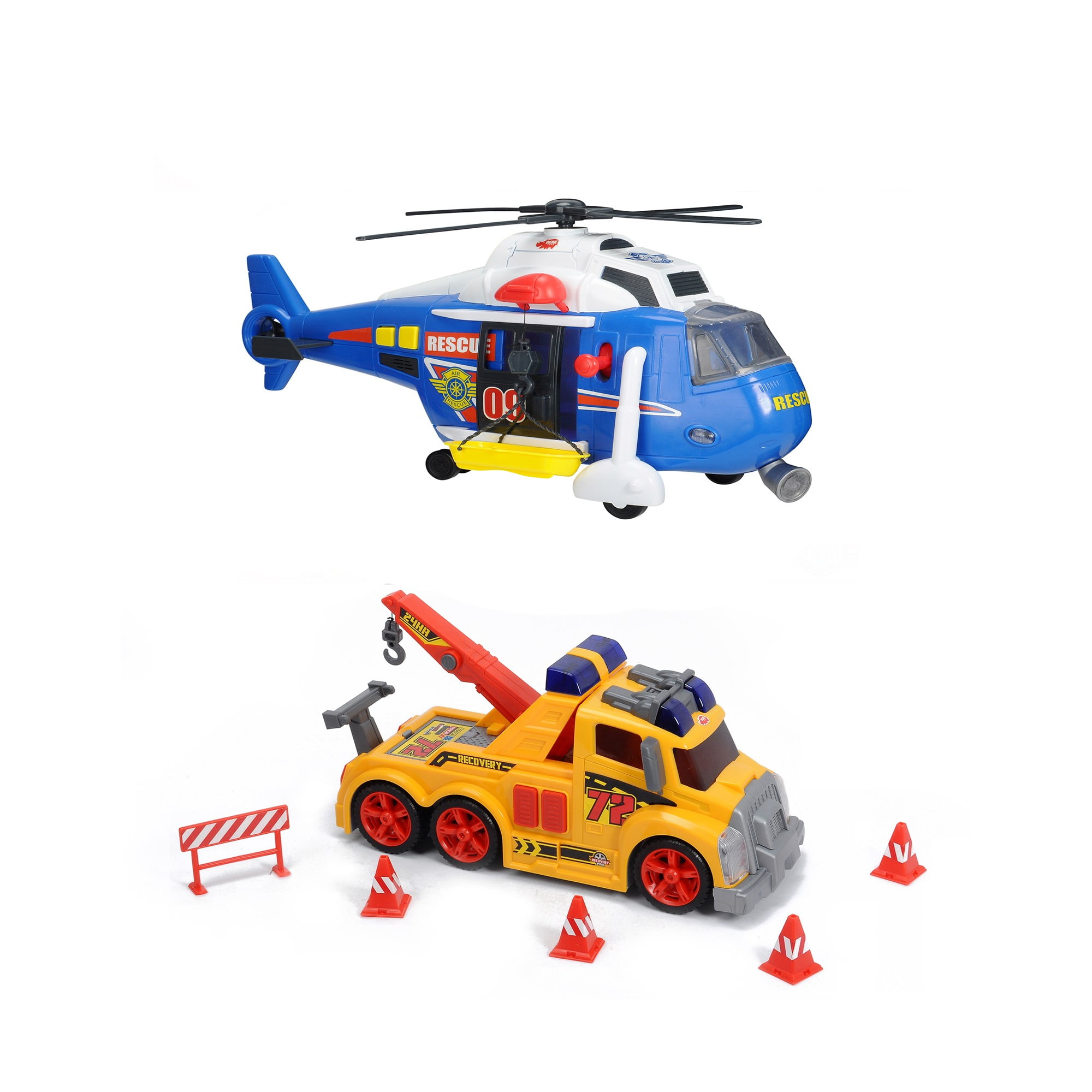 Download Majorette Action Series Bundle Helicopter & Tow Truck ...