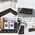 thumbnail image 4 of Game Controller Black Pattern Anti Fatigue Kitchen Rugs Set Of 2, Non Slip Washable Decorative Floor Mats for Kitchen Sink Laundry, 17"x30" and 17"x47", 4 of 5