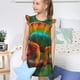 thumbnail image 4 of Balery Chameleon Camisón de princesa para niñas, pijama de algodón con mangas abullonadas, suave y bonito.-Medium, 4 of 6