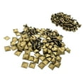 thumbnail image 3 of relayinert 100pcs Metal Square Pyramid Rivet Studs Shoes 10mm Clothes For Decor Bags Bronze 7mm, 3 of 6