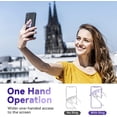 thumbnail image 3 of Butterfly Cell Phone Ring, 3-Piece Butterfly Pattern Painted Metal Finger Holder, 360° Rotation Phone Ring Holder(Blue, Purple, Pink), 3 of 5