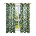thumbnail image 7 of Yayeee Window Curtains Set of 2 for Living Room Light Filtering 63"x52", Flourish Flowers Pattern, 7 of 7