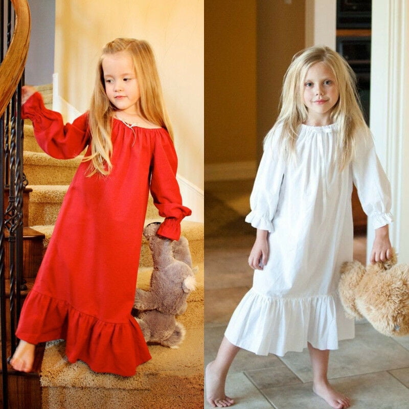 ruffle night gown
