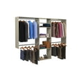 thumbnail image 5 of Easy Track Wood Laminate Closet Storage Organizer with Shelves, Grey, 5 of 5