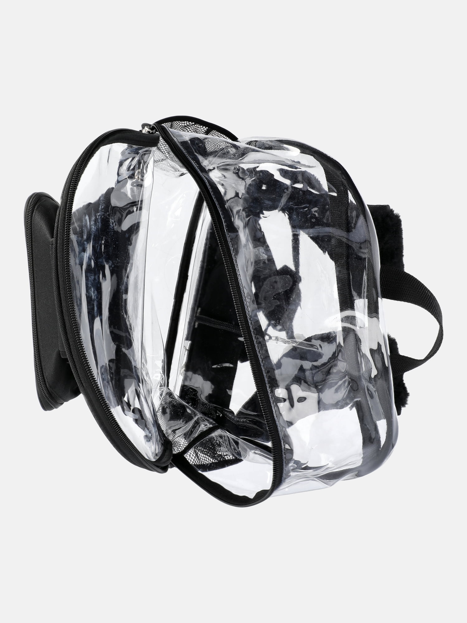 Wonder Nation Kids' Clear 17" Sensory Backpack and Lunch Tote Set, 2-Piece, Black
