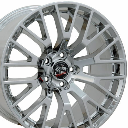 19x10 Wheel Fits Ford® Mustang® - 2015 GT Style Chrome Rim, Hollander 10036 - REAR