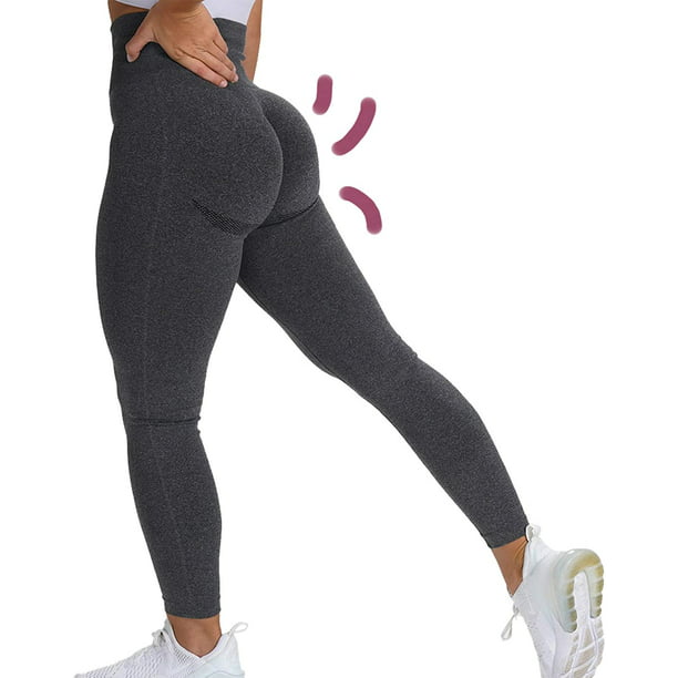 COMFREE Women Seamless Ruched Butt Lifting Leggings High Waist Yoga Pants  Tummy Control Workout Gym Scrunch Booty Tights Sports Compression -  Walmart.com
