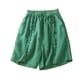thumbnail image 2 of Puntoco pantalones cortos de verano para mujer, moda 2024, pantalones cortos informales sueltos y cómodos de algodón liso con bolsillos para mujer, 2 of 5