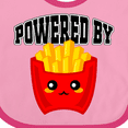 thumbnail image 4 of Inktastic French Fries Powered by Fries Boys or Girls Baby Bib, 4 of 4