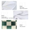 thumbnail image 2 of Yayeee Kitchen Hanging Hand Towels Set of 2 with Loop Bathroom Absorbent Tie Towel, Green and White Plaid Pattern, 2 of 7
