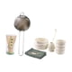 thumbnail image 2 of Juego de té de matcha, preparación para la del té, soporte para , cuchara de té japonesa, tazón de cerámica para amigos, regalos blanco, 2 of 9