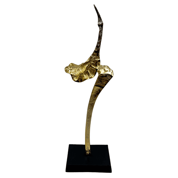 20" Aluminum Abstract Gold Sculpture
