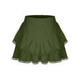 thumbnail image 2 of Jalioing Women's Shorts Summer Fashion Ruffle Waist Layered Shorts Loose Flowy Mini Skirts Tennis Golf Shorts, 2 of 7