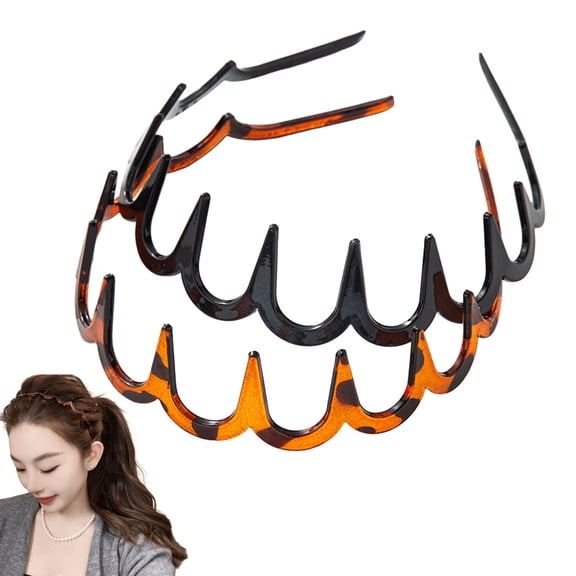 Komiseup Headbands For Women Girls, U-Shaped Hair Comb Headbands, Non Slip Teeth Hair Head Bands For Everyday Styling & Workout