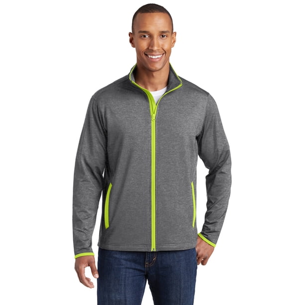 Chaqueta Sport-Tek® Sport-Wick® Stretch Contrast con cremallera completa. ST853 deporte-tek ST853