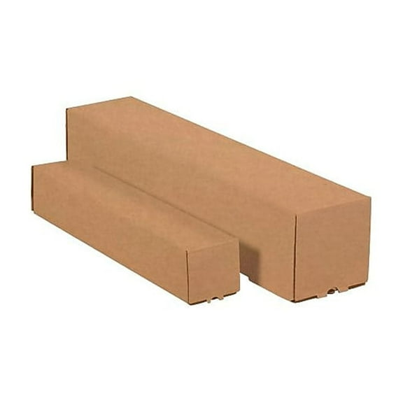 Box Partners Square Mailing Tubes 5" x 5" x 18" Kraft 25/Bundle M5518K