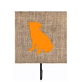 thumbnail image 1 of Pug Burlap And Orange Leash Or Key Holder, 1 of 1