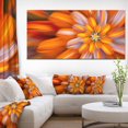 thumbnail image 2 of Designart Massive Orange Fractal Flower Canvas Wall Art, 2 of 4