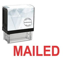 StampExpression - MAILED Office Self Inking Rubber Stamp - Red Ink (A-5305)