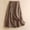 Khaki, variant on Dianli Skirt A Line Women's Solid A Line Elastic Waist Button Front Big Swing Midi Skirt Cotton Linen Pocketed Casual Summer Pull On Skirt