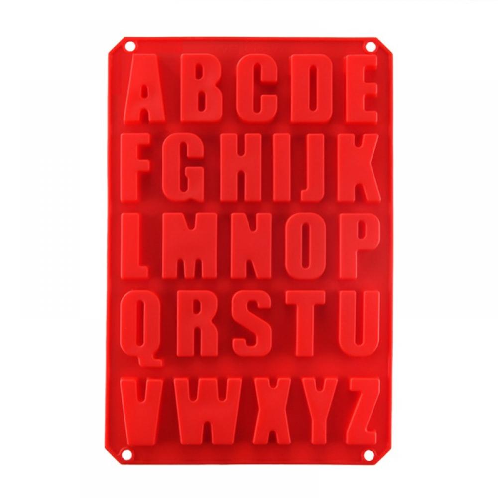 Silicone Letter Cake Mold DIY Ice Tray Kitchen Cake Pan Non-stick without BPA Chocolate Mold Red Mold Cake Baking Utensils Baking & Pastry Tools - image 1 of 8