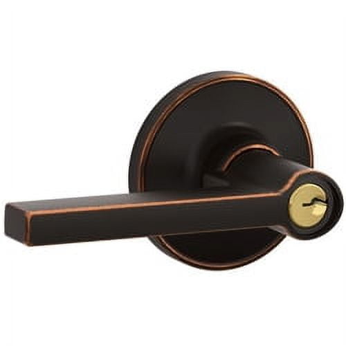 Dexter by Schlage J54SOL716 Solstice Keyed Entry Lever, Aged Bronze