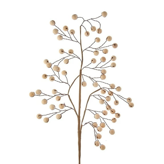 Kurt Adler Christmas Holiday Decor, Wooden Bead Spray, 24" (Pack of 1)