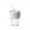 C, variant on Heat Resistant Glass Beverage Cup Coffee Cup Double Drinking Straw Cup Portable for Office
