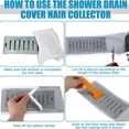 thumbnail image 3 of Aodebiao Ultra-Strong Adhesive Drain Cover Sticker Roll, PVC Shower Floor Guard Hair Catcher, Long Lasting Waterproof Drain Protector for Bathtub Sink Tub Drainage, Easy Install & Clean, 10m Length, 3 of 5