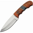 thumbnail image 7 of SZCO Supplies Resin/Wood Handled Fixed Blade Outdoor Knife with Leather Sheath, 8" Length – Burnt Orange, 7 of 7