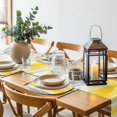 thumbnail image 6 of Yellow Grey Round 15 Inch Placemats Set of 8, Vintage Farmhouse Abstract Oil Painting HeatResistant Non Slip Place Mats for Dining Table, Wipeable Braided Kitchen Table Mats for Housewarming, 6 of 9