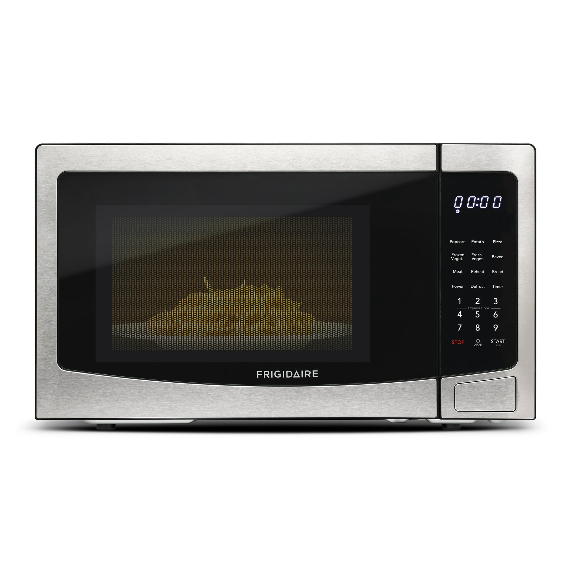 Frigidaire 1.1 Cu. ft Countertop Microwave Oven, 1000 Watt Microwave with 10 Power Levels, Stainless Steel