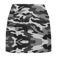 thumbnail image 7 of FAOWME Women's Skirts High Waist Camouflage Print Comfortable Breathable Fitness Yoga Skirt Built In Shorts For Sports Activities,Black,L, 7 of 7