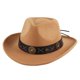 thumbnail image 1 of Sombrero de occidental, sombrero de vaquero versátil para regalo, disfraz de vacaciones para hombres Zulema Sombrero de vaquero, 1 of 8