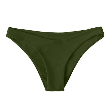 Bwdbhd Swimsuit Bottoms for Women Plus Women s High Waisted Full Coverage Bikini Bottom Ruched Bathing Suit Bottoms for Women Tummy Control Swim Bottoms AG L
