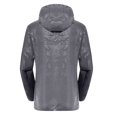 thumbnail image 4 of kamemir Rain Jacket Women Oversized Sun Protection Windbreaker Unisex coats Packable Hiking Travel Quick Dry Tops with Hood(Grey,3XL), 4 of 6