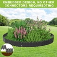 thumbnail image 2 of Garden Edging Border & Fences - Heavy-Duty Plastic Lawn Edging Kit w/ Anchoring Pegs ,Landscape Border for Yard, Flower Beds, No-Dig Garden Edging Garden Fences, 2 of 8