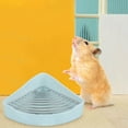 thumbnail image 4 of Pequeña jaula de animales Cerámico Triángulo Triángulo Corriente de esquina Potty Rabbit Coineea Potty, 4 of 4