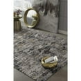 thumbnail image 3 of 4' x 5' Grey Abstract Area Rug, 3 of 4