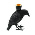 thumbnail image 5 of CoudarTitie Resin Statue Halloween Crow Candle Holder for Home Decor Candle Stand Sculpture, 5 of 9