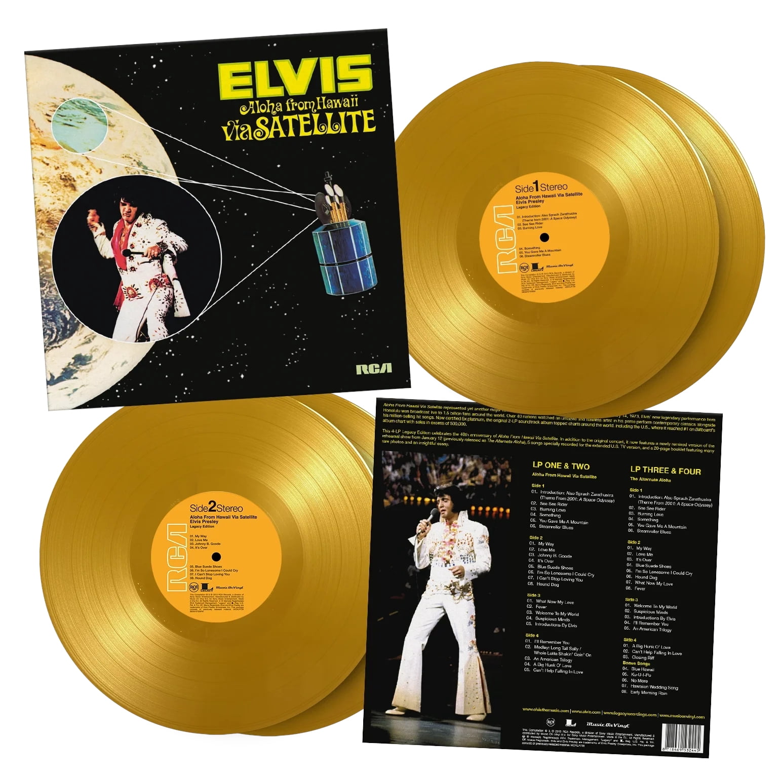Elvis Presley - Aloha From Hawaii Via Satellite - Limited 180-Gram Yellow Colored Vinyl - Music & Performance