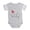 Heather Gray, variant on - Ladybug Ruby - Cute Infant Baby Football Bodysuit