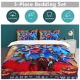 thumbnail image 3 of Duvet Cover Bedding Set Cartoon Print Soft Quilt Cover 3 Pieces, 1 Comforter Cover & 2 Pillowcases for Kids Teens Boys Girls Room Decor 90"x90", 3 of 8