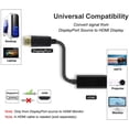 thumbnail image 3 of Display Port to HDMI Adapter,Displayport to HDMI Adapter Cable(Male to Female) for DisplayPort Enabled Desktops and Laptops to Connect to HDMI Displays Adapter, 3 of 9