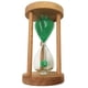 thumbnail image 4 of Reloj de arena con marco de madera, juguete infantil para la cocina o el baño. Verde 12min, 4 of 7