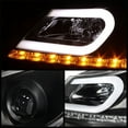 thumbnail image 3 of For 12-14 Mercedes Benz C63 AMG 2/4dr W204 Sonar Light Bar DRL Projector Headlights (Black) YD-PRO-MBW20412-DRL-BK, 3 of 3