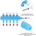 thumbnail image 4 of Plastic Aquarium Fish Tank Oxygen Pump Adapter 4mm Splitter Control Valve(5 Way), 4 of 5