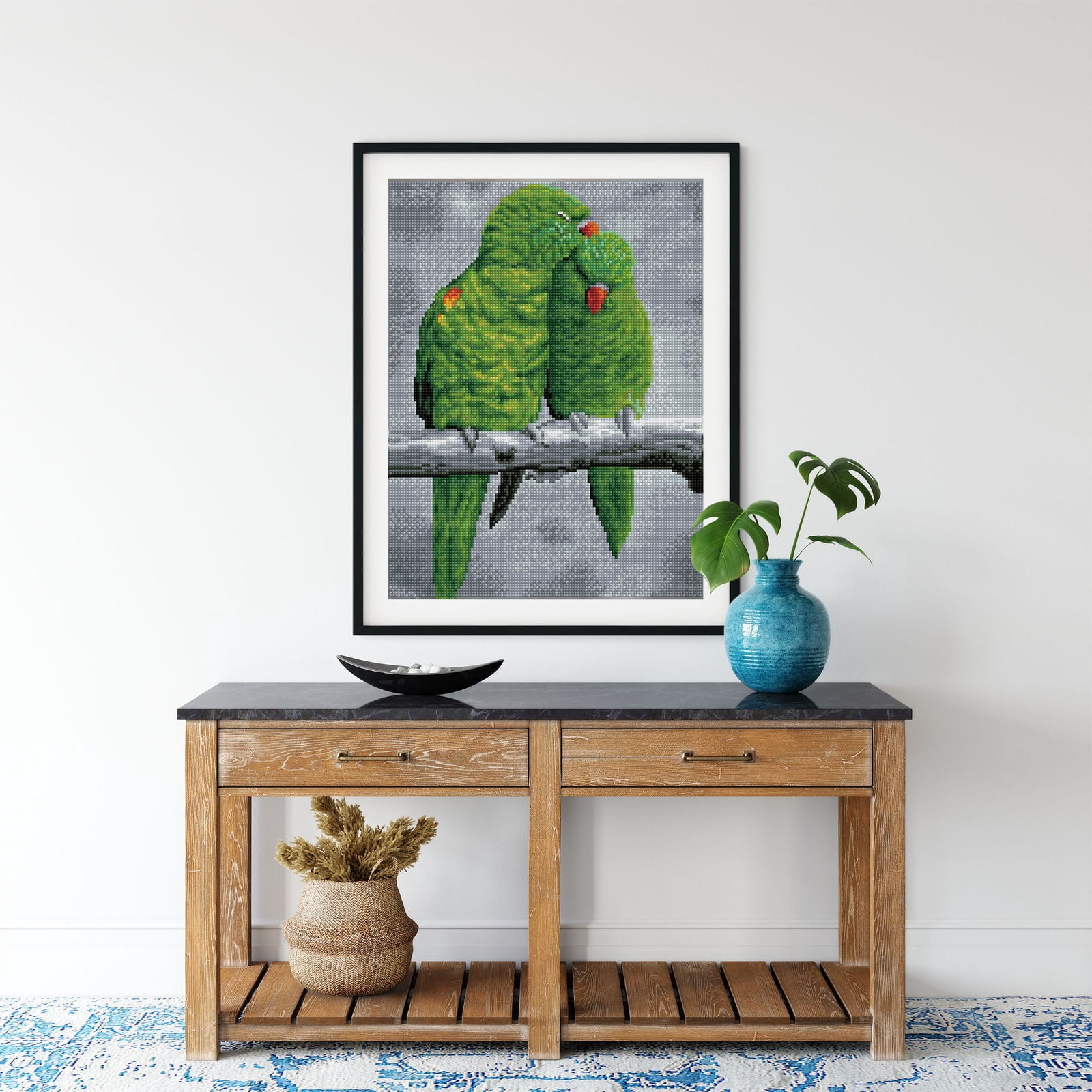 Diamond Dotz Sweet Perch - Pre-Framed Kit Bird Diamond Painting Kits for Adults - Diamond Art Kits a Relaxing Creative Craft Kit with Dotz Gems 12.2"x16.1"
