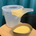 thumbnail image 1 of YOSADIER 1Set Self Stirring Cup for Baking 1.5L Capacity Cylindrical Shape PP Material, 1 of 8