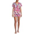 thumbnail image 2 of Secret Treasures Women's and Women's Plus Size Top and Shorts Pajama Set, 2-Piece, 2 of 5